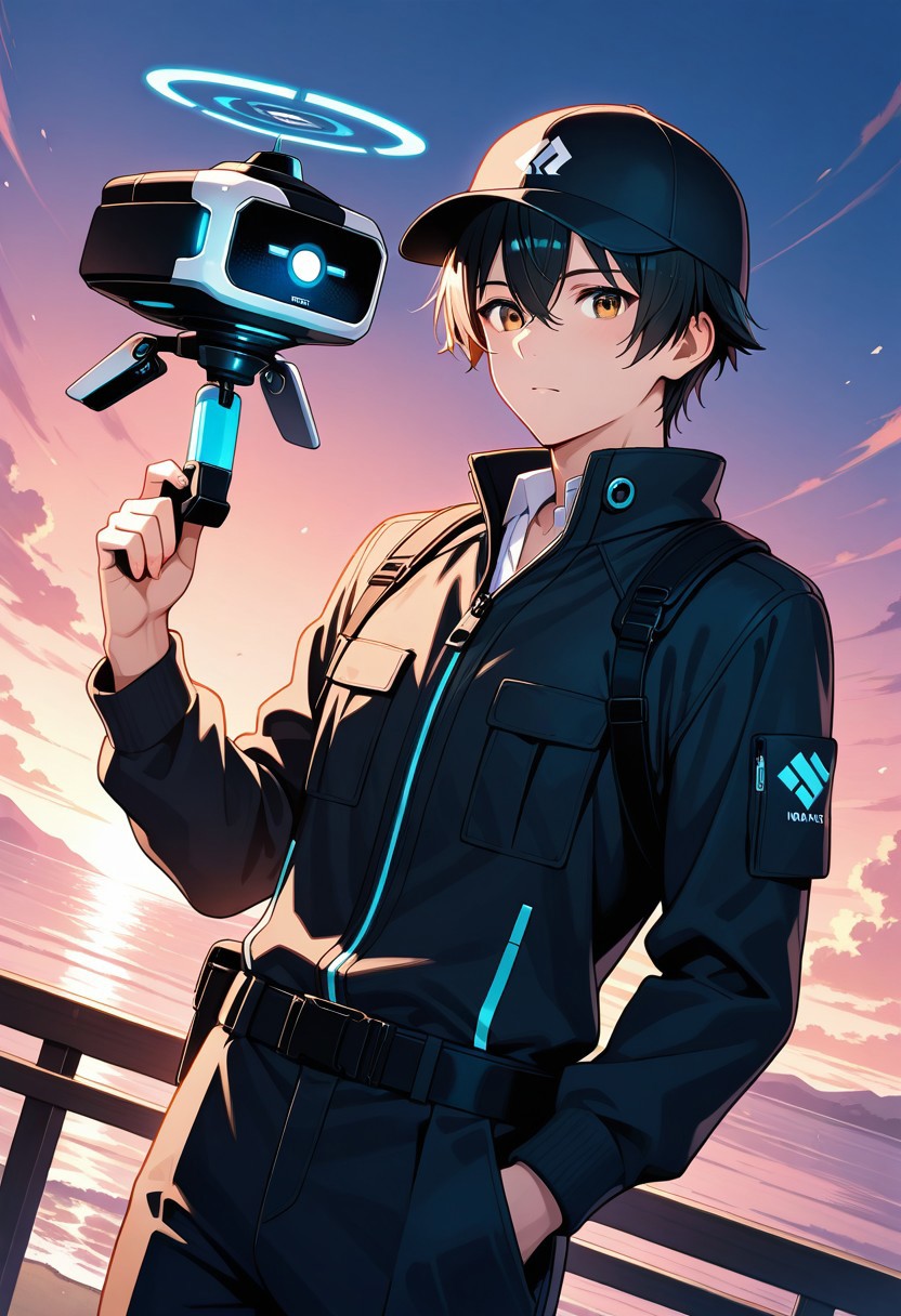 Male drone instructor